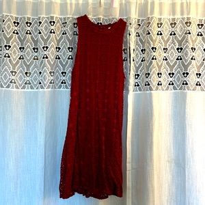 Francesca’s red dress.
